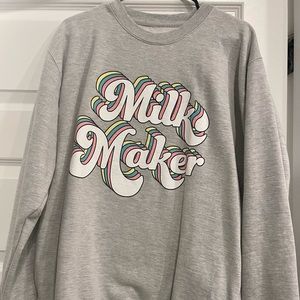 Milk Maker Rainbow Sweatshirt size XL